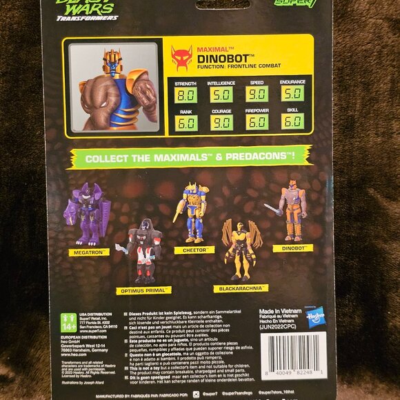 Transformers ReAction Wave 7 Beast Wars  Dinobot Action Figure - Picture 3 of 6